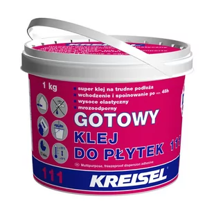 Gotowy klej do płytek 111 1 kg Kreisel - Zaprawy budowlane - miniaturka - grafika 1