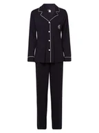 Piżamy damskie - Lauren Ralph Lauren Piżama damska Kobiety Dżersej niebieski jednolity, XL - miniaturka - grafika 1