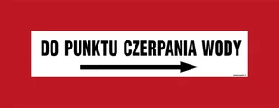 BC119 DO PUNKTU CZERPANIA WODY W PRAWO, TS - PŁYTA TD FOTOLUMINESCENCYJNA; (540X210MM) - Systemy ekspozycyjne i znaki informacyjne - miniaturka - grafika 1