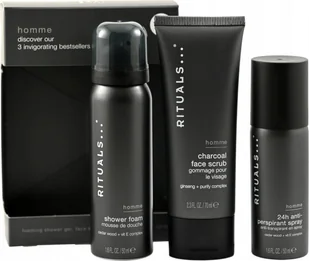 Rituals SET HOMME 24H ANTI-PERSPIRANT SPRAY 50ML + FACE SCRUB 70ML + FOAMING SHOWER GEL 50ML - Zestawy kosmetyków damskich - miniaturka - grafika 1