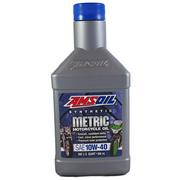 Oleje silnikowe - AMSOIL Metric Motorcycle Oil 10W40 946ml MCF - miniaturka - grafika 1