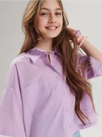 Koszulki dla dziewczynek - Sinsay - Koszula - fioletowy - miniaturka - grafika 1