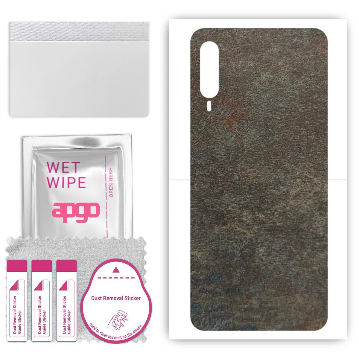 Folia naklejka skórka strukturalna na TYŁ do HTC Desire 22 Pro - Kamień Księżycowy - apgo SKINS