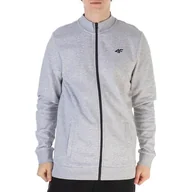 Bluzy sportowe męskie - Bluza 4F SS23TSWSM35027M - szara - miniaturka - grafika 1