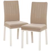 Pokrowce na meble - 4Home Pokrowiec elastyczny na krzesło Magic clean beżowy, 45 - 50 cm, kopmplet 2 szt. - miniaturka - grafika 1