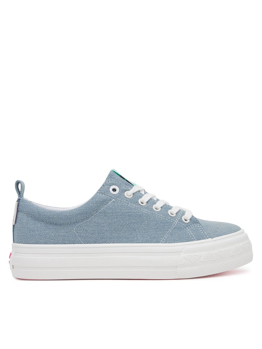 Roxy Tenisówki Damskie Niebieski ROXY-CWBEOB-V12908 Jeansowy