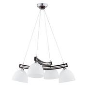 Lampy sufitowe - Alfa Sosnowscy Lampa sufitowa do salonu DELFI 4xE27 wys. 80cm czarny 62142 - miniaturka - grafika 1