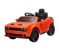 Rowerki biegowe - Samochód elektryczny Dodge Challenger 50W/4500 mAh pomarańczowy - miniaturka - grafika 1