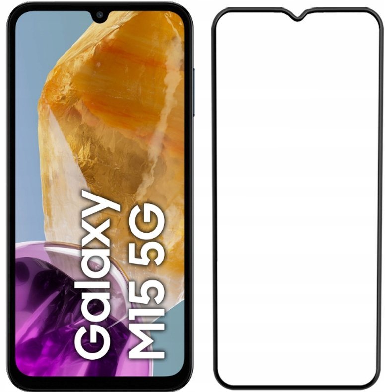 SZKŁO HARTOWANE DO SAMSUNG GALAXY M15 PEŁNE NA CAŁY EKRAN SZKIEŁKO 5D 9H