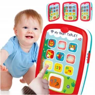 Zabawki sensoryczne - TABLET Malucha Interaktywny Edukacyjny dla Dzieci Nauka angielskiego LED - miniaturka - grafika 1