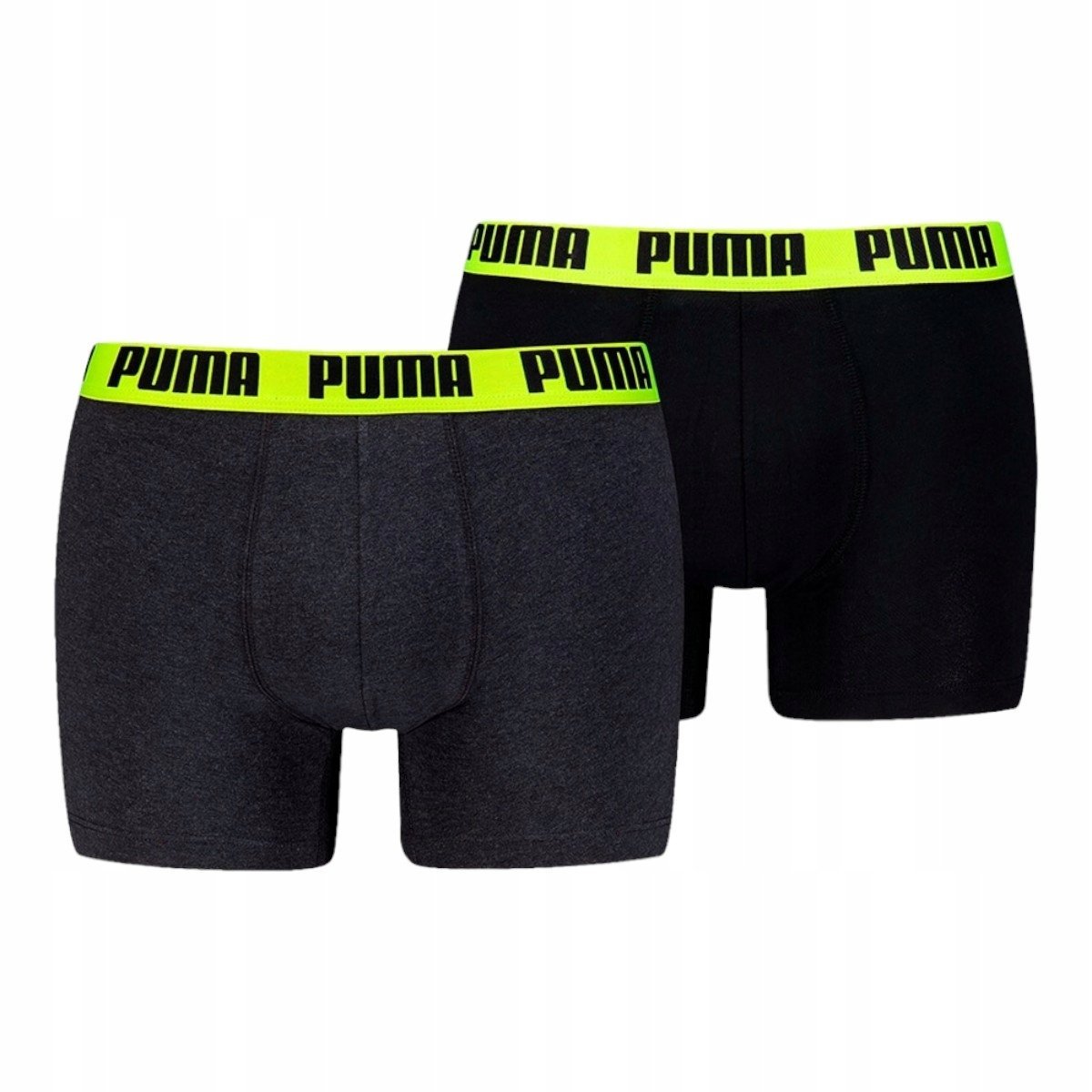 Puma Bokserki Męskie Majtki Boxer 2P Czarne/Grafitowe R.M