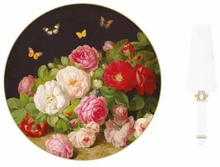PORCELANOWA PATERA z ŁOPATKĄ DO CIAST Victorian Garden (1112 VICT) - Tace i patery - miniaturka - grafika 1