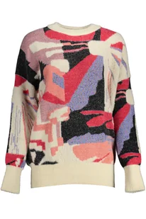 DESIGUAL BIAŁY SWETER DAMSKI - Swetry damskie - miniaturka - grafika 1