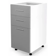 Szafki kuchenne - Szara szafka kuchenna z szufladami VENTO D3S-40/82 Halmar - miniaturka - grafika 1