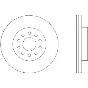 Tarcza hamulcowa HELLA PAGID 8DD 355 128-011 - Tarcze hamulcowe - miniaturka - grafika 1