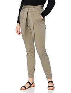 VERO MODA Damskie spodnie do kostek High Waist Loose Fit Paperbag, Bungee Cord, XS - Spodnie damskie - miniaturka - grafika 1