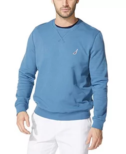 Nautica Męska bluza polarowa z okrągłym dekoltem, Niebieska Stern, XL - Bluzy męskie - miniaturka - grafika 1