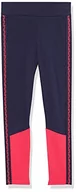 Legginsy - Fila Kids Girls Mila Taped Legginsy Dziewczynka, Czarny Iris-Bright Różowy, 98 - miniaturka - grafika 1