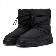 Buty sportowe damskie - Buty zimowe śniegowce damskie Puma Snowbae Wns 39392001 wysokie czarne 40.5 - miniaturka - grafika 1