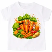Koszulki dla dziewczynek - Koszulka na dzień marchewki - wzór marchewka3 - miniaturka - grafika 1