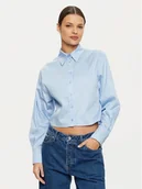 Koszule damskie - Calvin Klein Koszula K20K208068 Błękitny Regular Fit - miniaturka - grafika 1