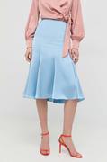 Spódnice - Trussardi spódnica kolor niebieski midi rozkloszowana - miniaturka - grafika 1