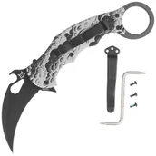 Noże - Nóż składany Fox The Storm Karambit Black Aluminium, Black N690Co (FX-599 ALB-2) - miniaturka - grafika 1