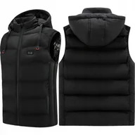 Kamizelki męskie - Mozos HV5 Ogrzewana Elektryczna Kamizelka Z Kapturem Zimowa Ciepła L Usb - miniaturka - grafika 1