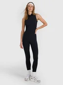 Legginsy - 4F Legginsy dzianinowe damskie - czarne S - miniaturka - grafika 1