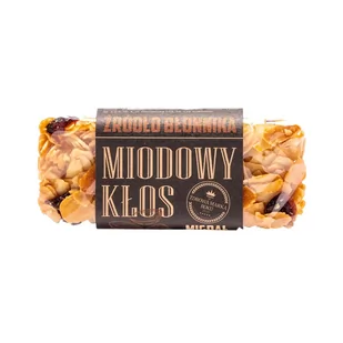 Pasieka Łysoń Baton Miodowy Kłos z Migdałem 45g - Pasieka Łysoń - Batoniki - miniaturka - grafika 1