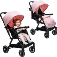 Wózki dziecięce - WÓZEK DZIECIĘCY SPACERÓWKA ORSETTO LUNA RÓŻOWY - miniaturka - grafika 1