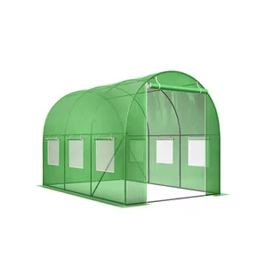 Tunel ogrodowy foliowy Gregman Farmer 30, 295 x 195 x 198 cm, folia PE 135 g/m2, zielony - Szklarnie ogrodowe - miniaturka - grafika 1