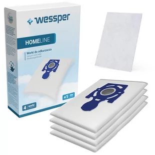 Zestaw Worki Do Odkurzacza Wessper Homeline Zelmer Odyssey Meteor 2 Elf 2, 4 Szt. + Filtr - Worki do odkurzaczy - miniaturka - grafika 1