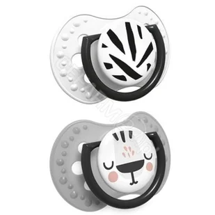 Lovi Lovi Dynamiczny smoczek uspokajający 0-3m Salt&Pepper 2szt. | szybka  | szeroki wybór smoczków uspokajających - Smoczki uspokajające - miniaturka - grafika 2
