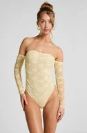 Biustonosze - Hunkemöller Body Fiona Żółty - miniaturka - grafika 1