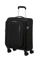 Walizki - Walizka kabinowa American Tourister Cloudrider 55cm powiększana czarna - miniaturka - grafika 1