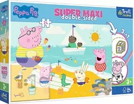 Puzzle - Puzzle dla dzieci Super Maxi Double Sided - Radosny dzień Peppy wiek 3+ - miniaturka - grafika 1