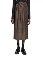 Spódnice - edc by ESPRIT Plisowana spódnica midi z efektem brokatu, 001/Black, L - miniaturka - grafika 1