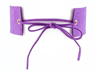 Choker NASZYJNIK przeplatany fioletowy - Naszyjniki - miniaturka - grafika 1