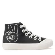Buty dla chłopców - Trampki Reima Peace High-Top 5400092A Czarny - miniaturka - grafika 1