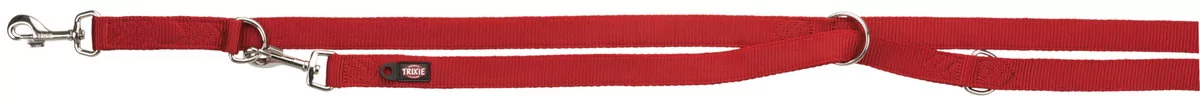 Trixie Smycz podwójna splot 2 m/25 mm czerwona