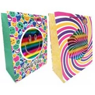 Opakowania i torebki na prezenty - Torebka ozdobna z okienkiem pionowa M 21283-21284 - miniaturka - grafika 1