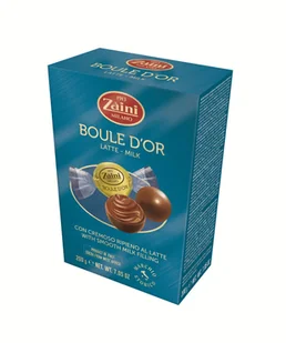 Zaini Czekoladowe Nadziewane Praliny-Kulki Boule D’or Latte 200g Box na Prezent - Bombonierki i czekoladki - miniaturka - grafika 1