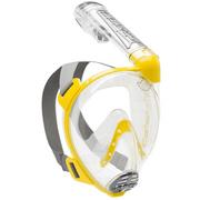 Maski do nurkowania - Maska pełnotwarzowa snorkeling DUKE CRESSI clear yellow - M/L - miniaturka - grafika 1