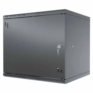 Szafa wisząca Standard 19" 9U, 450mm, drzwi metalowe, czarna - Szafy rack - miniaturka - grafika 1