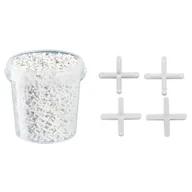 Narzędzia glazurnicze - Krzyżyki dystansowe 1,5 mm 1800 sztuk w wiaderku Hardy - miniaturka - grafika 1