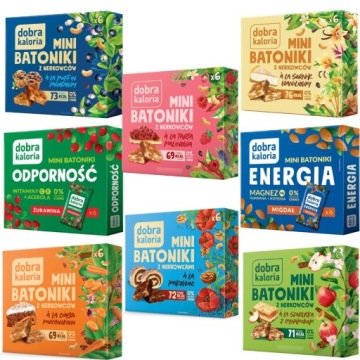 Dobra Kaloria Mini Batoniki zestaw 8 smaków