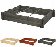 Szklarnie ogrodowe - Drewniana grządka podwyższona donica ogrodowa na warzywa warzywnik 120x100 / Wamar-Sosenka - miniaturka - grafika 1