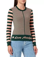 Kurtki damskie - Love Moschino Damska kurtka wełniana zapinana na zamek błyskawiczny, Red Green, 38 - miniaturka - grafika 1