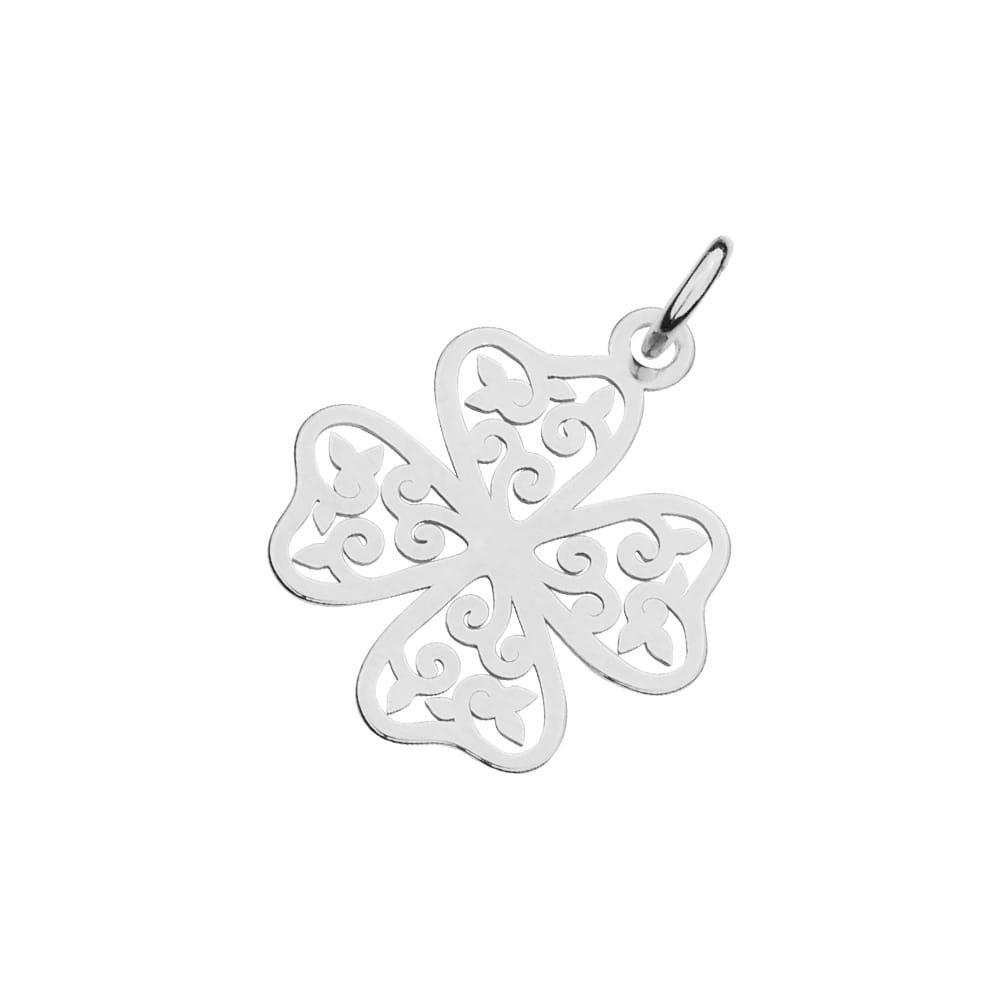 MYNESS Zawieszka charms wisiorek koniczyna czterolistna